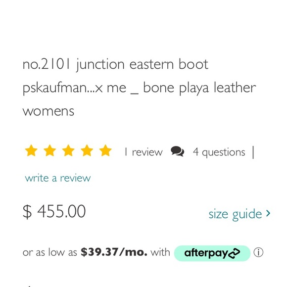 PSKaufman💫 Junction Eastern Boot Bone Playa Wash sz 11 - Picture 8 of 10